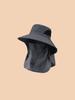 Unisex Large Brim Sun Hat With Face Covering Shawl UV Protection For Summer Cycling Hiking Outdoor