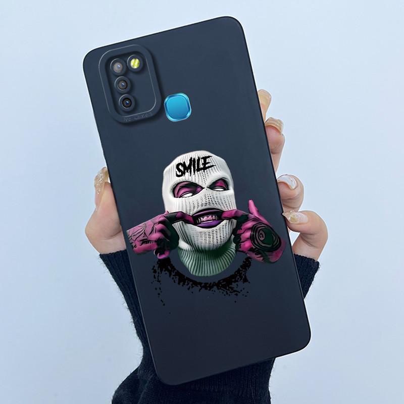 For Infinix Hot 10 Lite Smart 5 Hot 11 G37 10S 10T 10i Case Lovely Cartoon Cat Liquid Silicone Soft Shockproof Back Cover Capa