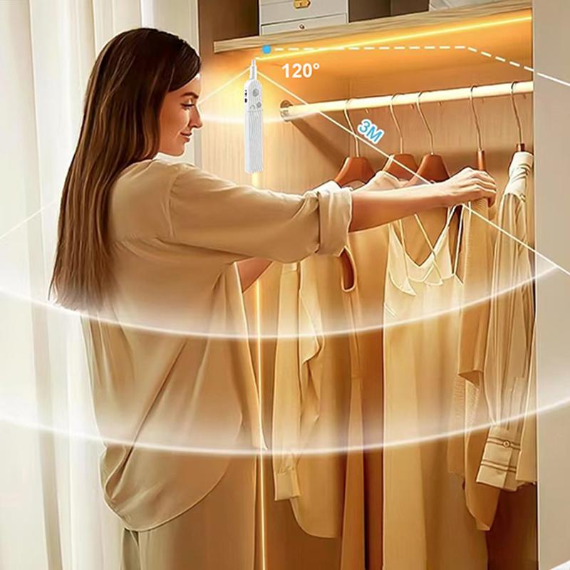 Xiaomi 5V LED COB Light Strip with Motion Sensor Powered by Battery Or USB Cable for Cabinet Wardrobe Liner Lighting