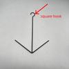 Metal Hanging Bird Fruit Feeder Hook Outdoor Garden Oriole Bird Feeder for Orange Slices Fruit Perch Creative V-Shaped