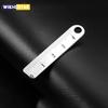 Portable Stainless Steel Mini Ruler Anti Lost Small Size Metal Ruler Keychain Mini Straight Ruler School Supplies