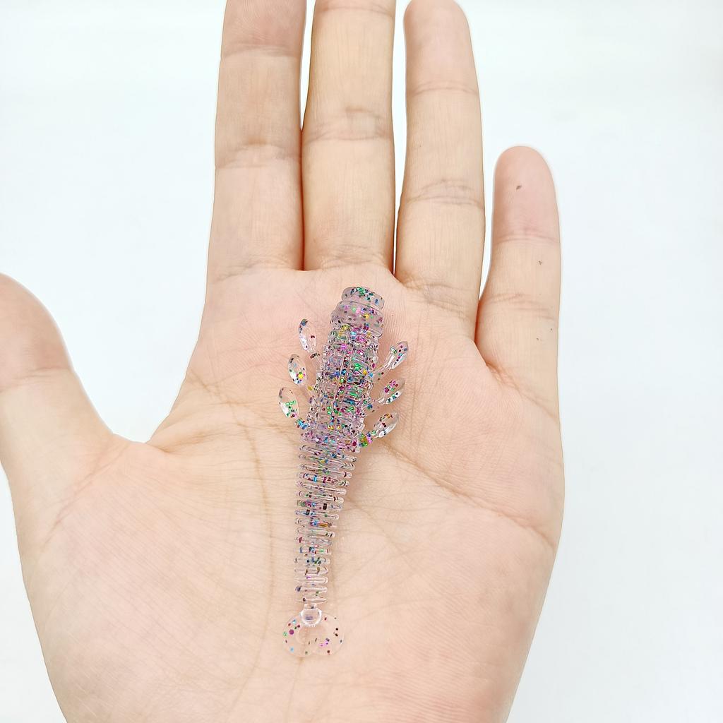 DUODUOYU 8PCS New TPE Soft Fishing Lures 2.1g/60mm Wobblers Iscas Artificial Silicone Wobblers For Pike Swimbait Jigging Lure