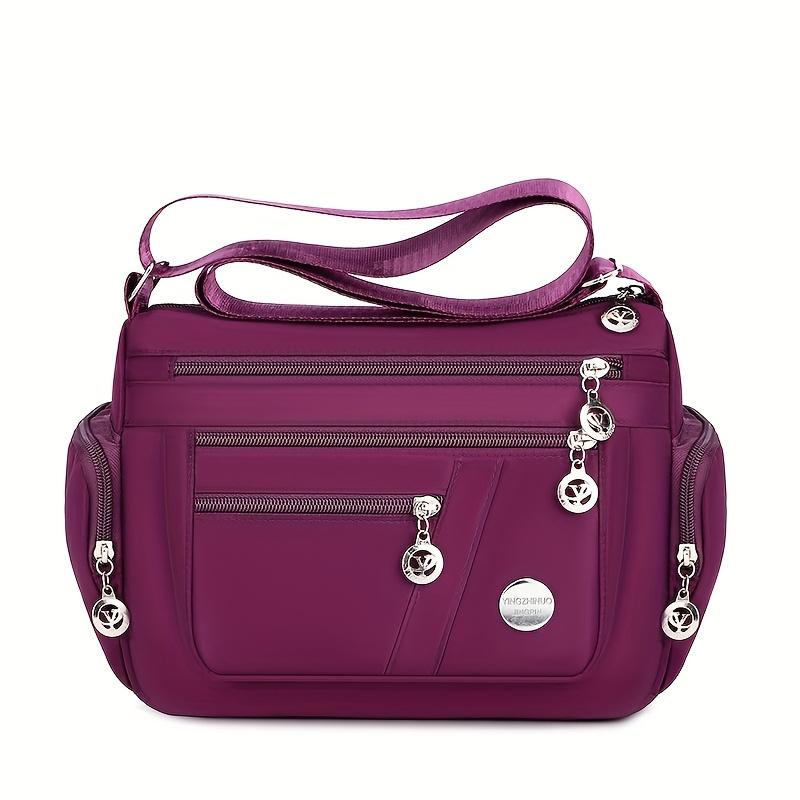 Nylon Messenger Bag Neutral Nylon Oxford Cloth Women's Shoulder Messenger Bag Middle-Aged and Elderly Leisure Bag
