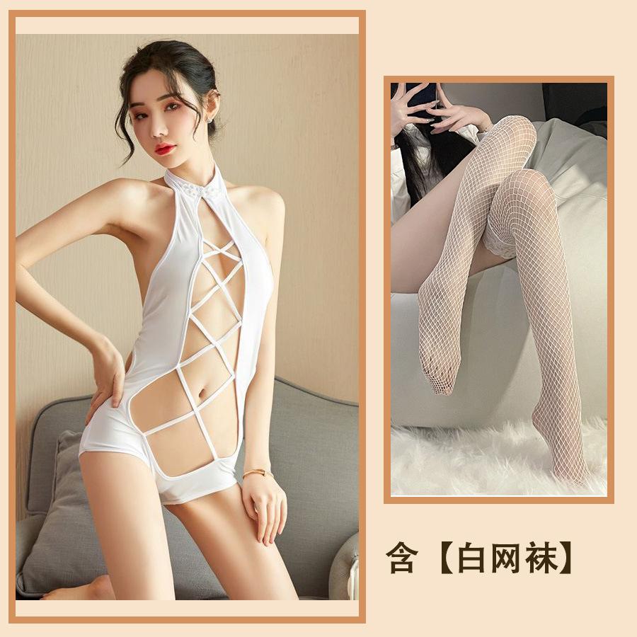 Sex Underwear Sexy Water Hollow Straps Classic Pajamas Crossed Small Breasts Big onesies Women