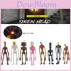 Gloeiende Siren Head Figuren 4 stuks PVC Verzamelobjecten Voor Kinderen Ornament Cadeau