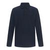 Superior Men'S Diagonal Pattern Collared T-Shirt Navy (Im0Eks40449)