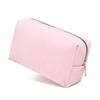 Portable Makeup Brush Tool Storage Bag with Zippered Corduroy Solid Color Cosmetic Bag Large Capacity Zippered Purse