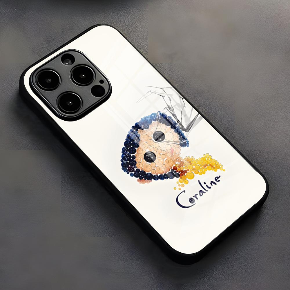 Anime Hot C-Coraline Phone Case For IPhone 17 Pro Max 16 15 14 Pro Max 13 11 X Xs Xr 8 7Plus Silicone Cover