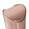 Elegant Mini Trash Can with Swing Lid 1.50L Capacity Perfect for Small Space and Personal Use
