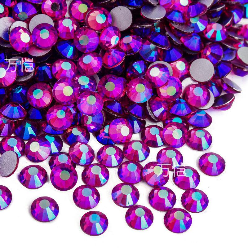 Ss3-Ss16 Mixed Size Flat Bottom Drill, Mobile Phone Case Diy Sticker Diamond Crystal Glass, Creative Nail Art Jewelry Accessories