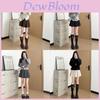 Wool Pleated Skirt For Women With High Waist And Slim Fit For Spring Fashion
