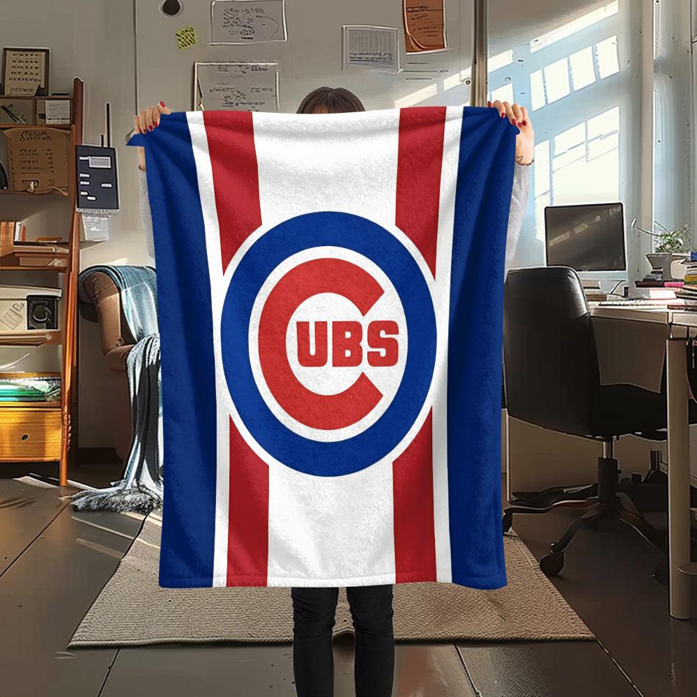 Chicago Cubs2 Flannel Blanket, High quality Comfortable for All Seasons, Home Decor, Warmth and Comfort