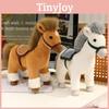 Plush Horse Toy Animal Figure With Pp Cotton Fill For Kids Gift Giving