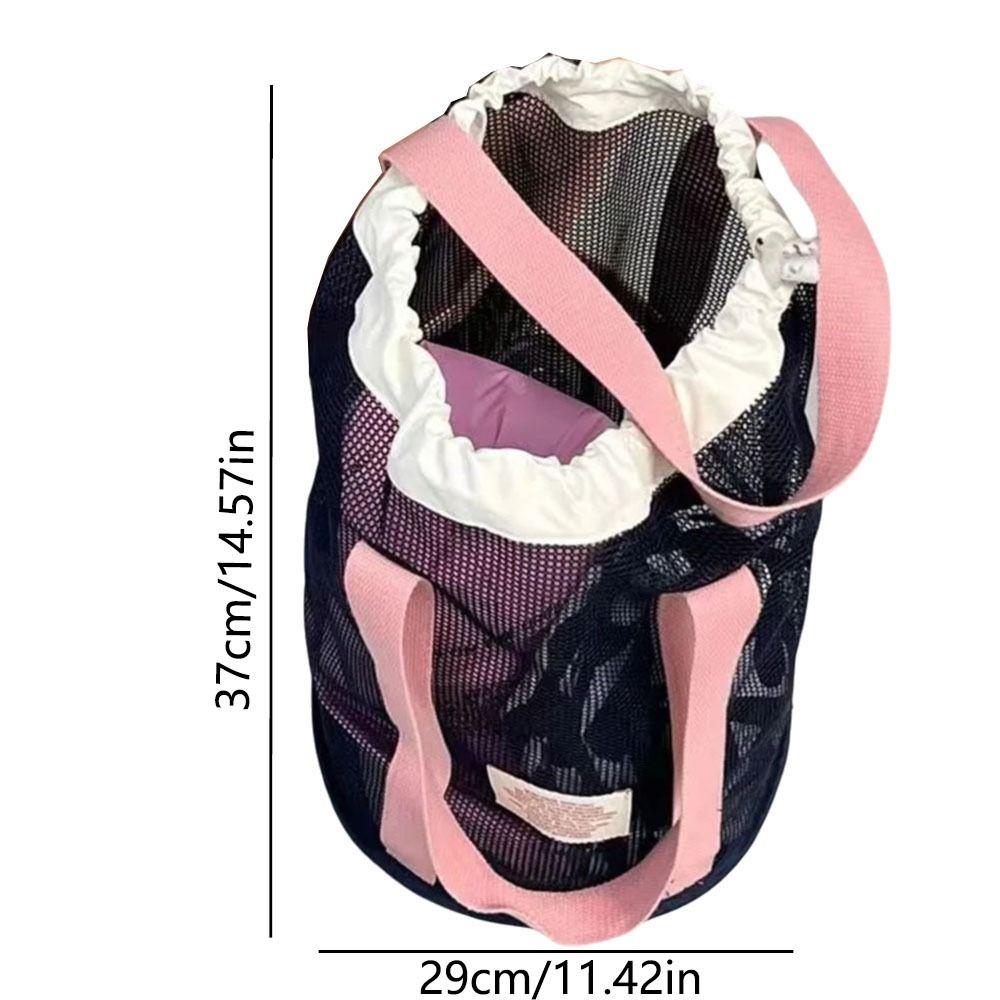 Drawstring Beach Net Bag Ins Mesh Clothing Pocket Lightweight Swimming Mesh Tote Outdoor