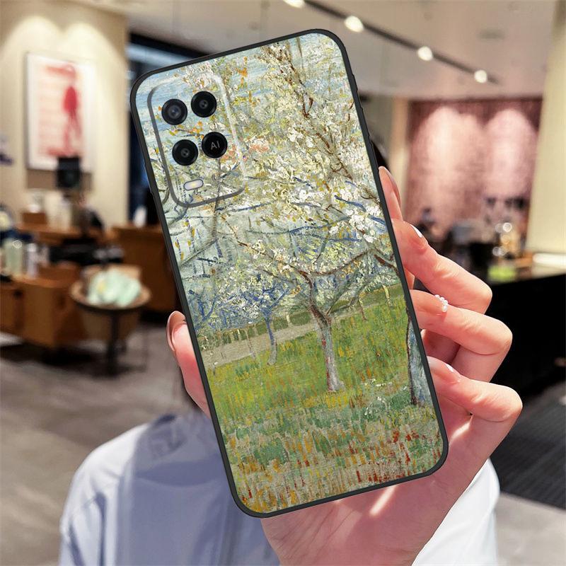 Van Gogh Oil Painting Case For OPPO Find X5 Pro X3 Lite A15 A16 A52 A72 A5 A9 A31 A53 A83 A93 A94 A74 A54 Cover
