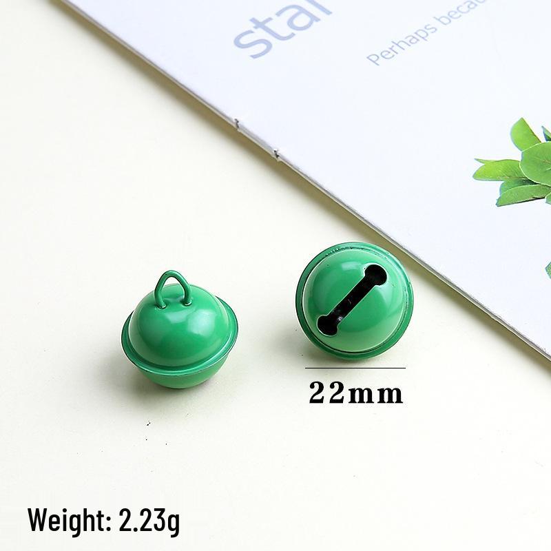 22mm Painted Candy Color Metal Bells for DIY Jewelry, Keychains, Ornaments, and Small Pet Accessories.