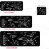 x Oval Tactical Gun Large Mouse Pad Precision Gaming Design Desk Pads AntiSlip Rubber Bottom Washable Surface Office Mat