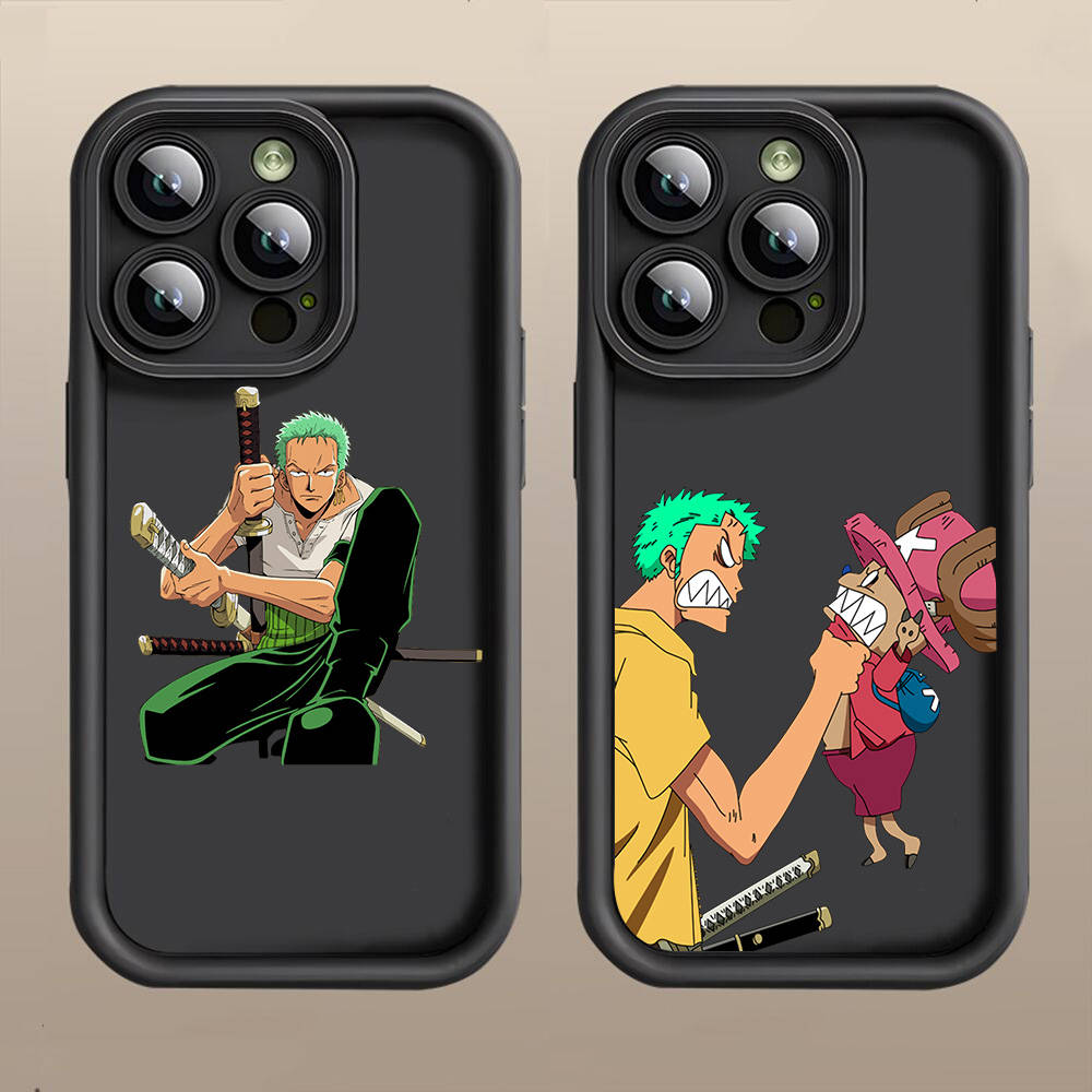 D-28 One Piece Zoro  Case for iPhone 15 14 13 12 8 Plus Samsung S24 S23 Ultra A04S A05S Huawei P40 P50 P60 Nova 11 Pro Max OPPO A17K Reno 10