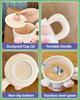 Kawaii Big Ears Ceramic Mug with Lid and Spoon, Household Water Cup, Cartoon, Cute Girl Breakfast, Milk, Coffee Mugs, Personalit