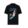 Trendy German Singer Zahide Print T-shirt Short Sleeves Cotton Oversized Merch Tee Tik Tok Ins Star Men Women Unisex Black Tees