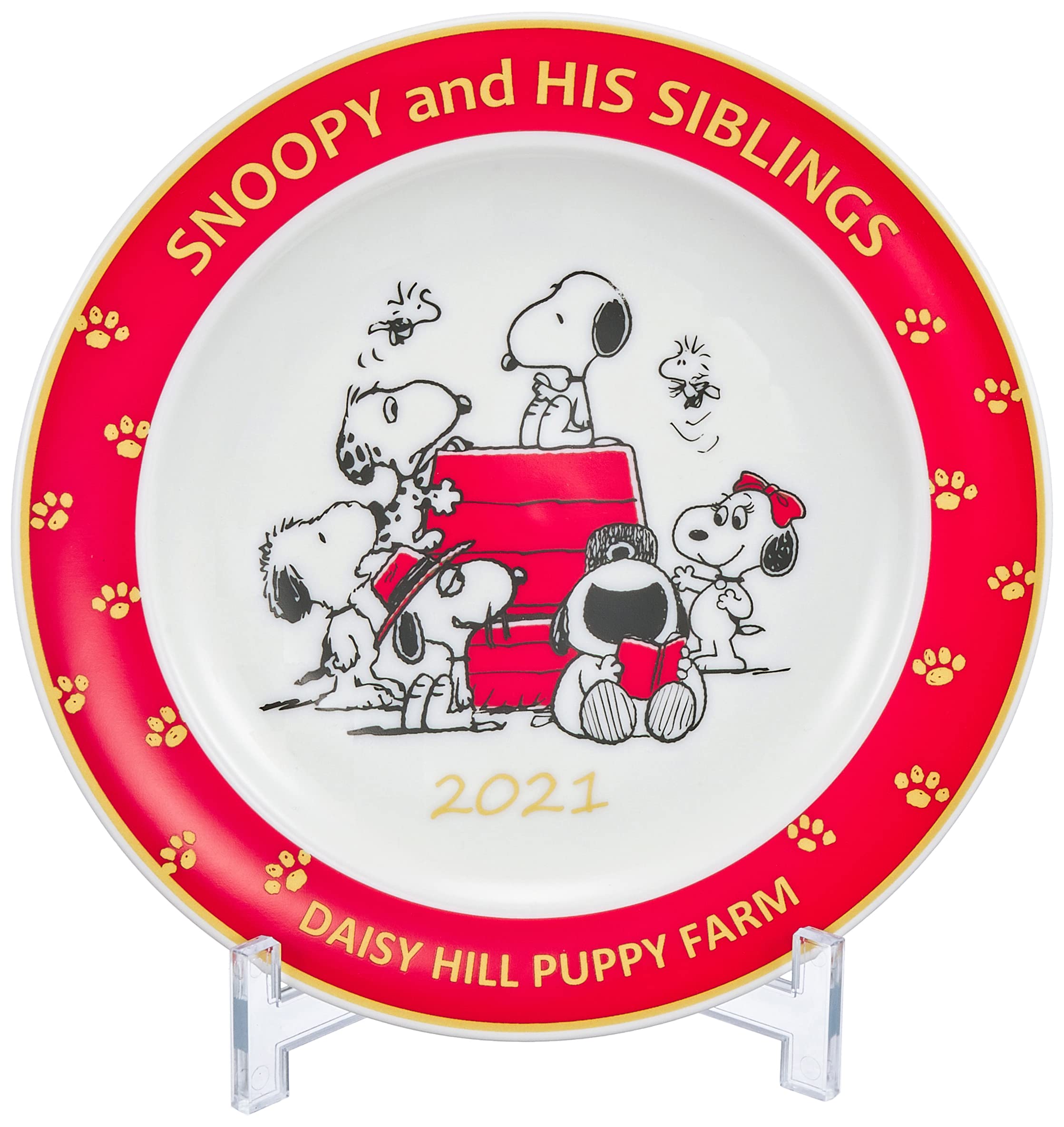 

Yamaka Shoten 2021 Year Plate sn2021yp 20cm Peanuts