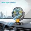 Folding Air Circulator Fan 5V/12V/24V Small Fan Dashboard Air Vent Fan  Auto SUV