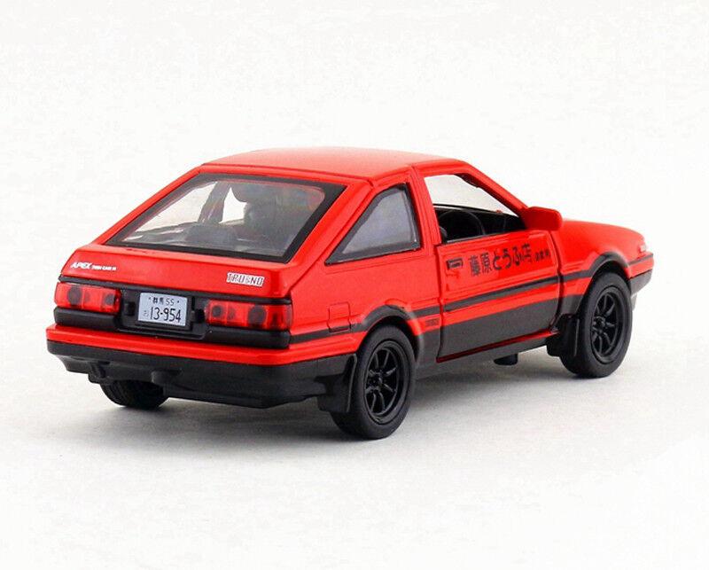 New Initial 128 D Toyota Trueno Ae86 Diecast Model Car Toy Soundlight Gift
