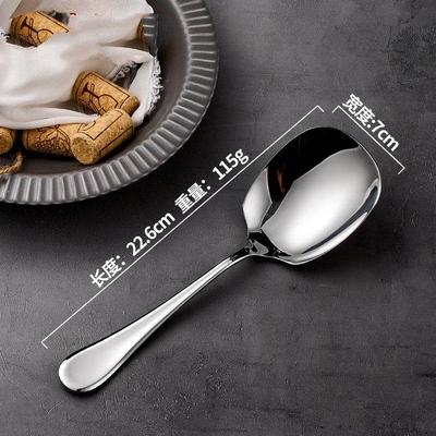 ZISIZ Łyżka do serwowania ze stali nierdzewnej z długim uchwytem