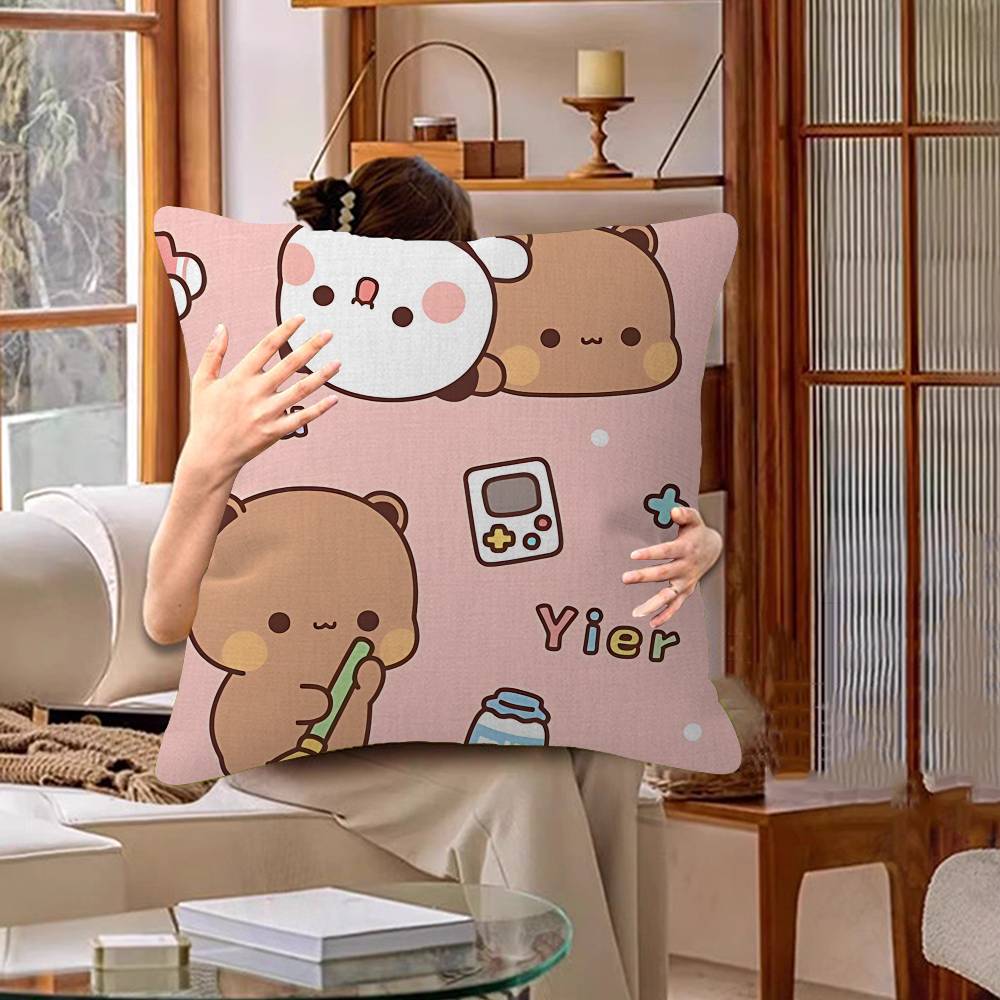 Cartoon Bubu and Dudu Pillow Anime Pillow Sofa Bed Head Pillow Cover Cushion Cover 45x45 cm Fashion