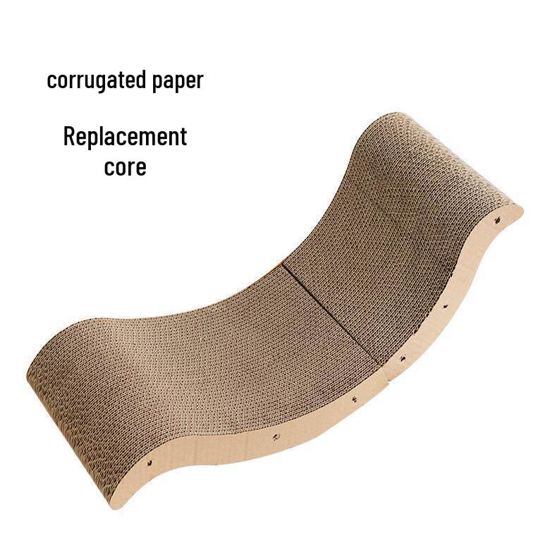 Прочный лежак-когтеточка для кошек: Износостойкая, Не осыпающаяся, Картонная Кошачья Лежанка