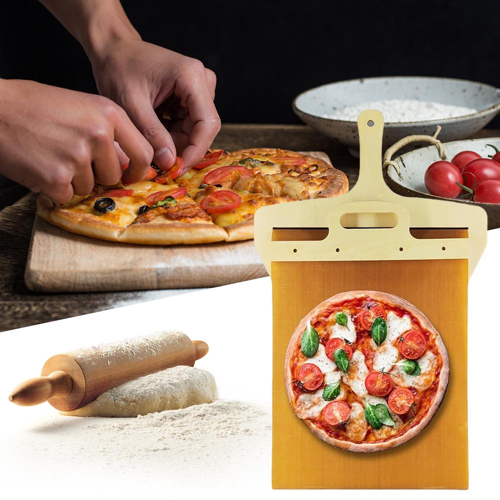 Sliding Pizza Shovel Dough Tray Pizza Board Paddle for Home Kitchen Oven Baking Non-Stick Pizza Spatula Cake Dessert Glide Plate 1
