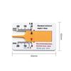 Car Tyre Tire Tread Depth Gauge Meter 0-20MM Vernier Depth Caliper Tire Tread Depth Ruler Motorcycle Trailer Van Measurer Tool