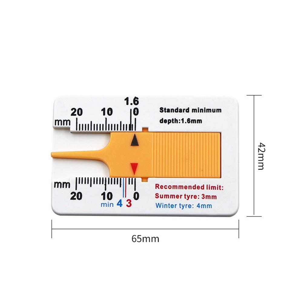 Car Tyre Tire Tread Depth Gauge Meter 0-20MM Vernier Depth Caliper Tire Tread Depth Ruler Motorcycle Trailer Van Measurer Tool