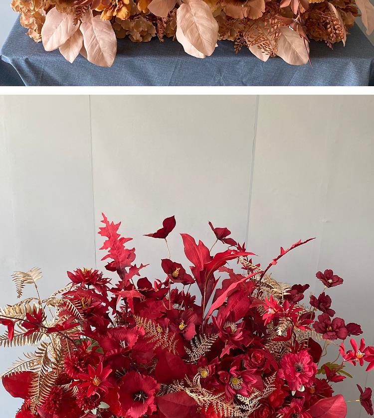 Artificial Wedding Venue Floral Decor for Aisle, Stage, and Reception