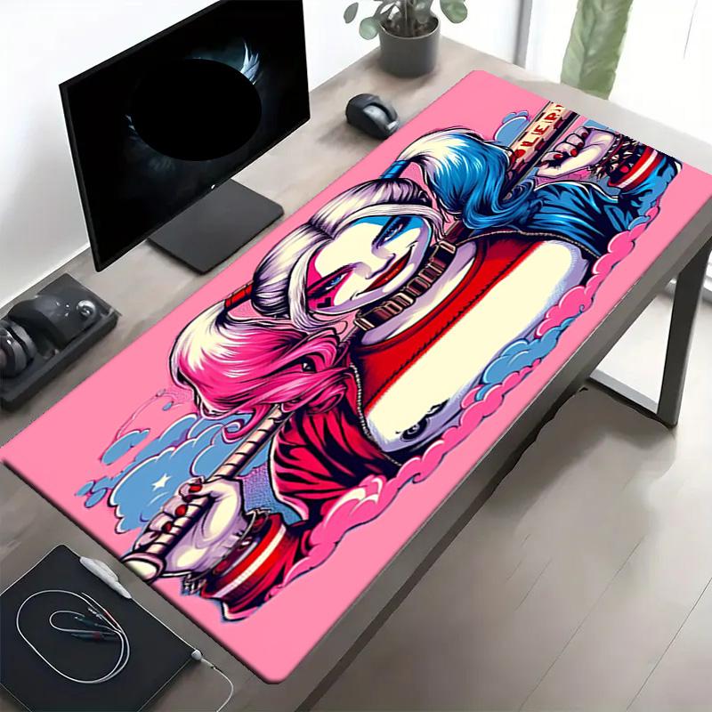 Superhero Print Mouse Pad, Anti‑Slip Desktop Keyboard Mat, for PC Laptop Gaming Working Daily Use, Cool Festival Surprise Gift