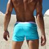 Bademode JOCKMAIL Color Block Herren Low-Rise Boxer Badehose Rutschfester Kordelzug Dehnbares Nylon-Elasthan mit Reißverschlusstasche