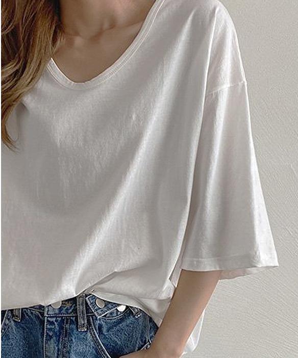 RUA Big Size Loose Fit Boxy Short Sleeve T-Shirt