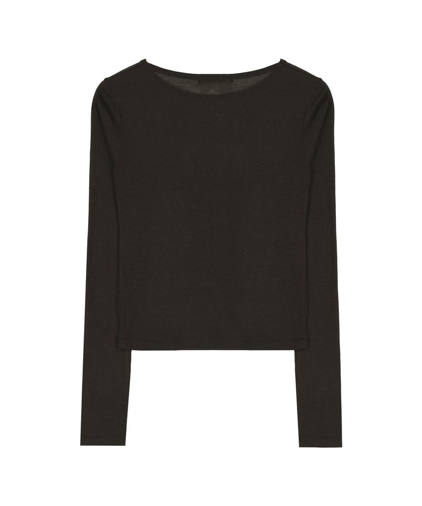 Nigaennikol [Essential] Wool Tencel Tee_Brown