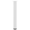 Vidaxl Nogi Do Stolika Kawowego, 4 Szt., Biale, 72-74 Cm, Stal
