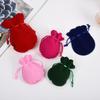 Gourd-Shaped Velvet Gifts Bags Colorful Drawstring Jewelry Bags Storage Pouches For Wedding Christmas Party Gifts Packaging Bags