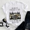 Casual Flowers Forest Graphic Women's T-Shirt Summer Blouse Loose 90S Short Sleeve O-Neck Tees Ladies White Tops Female Clothing