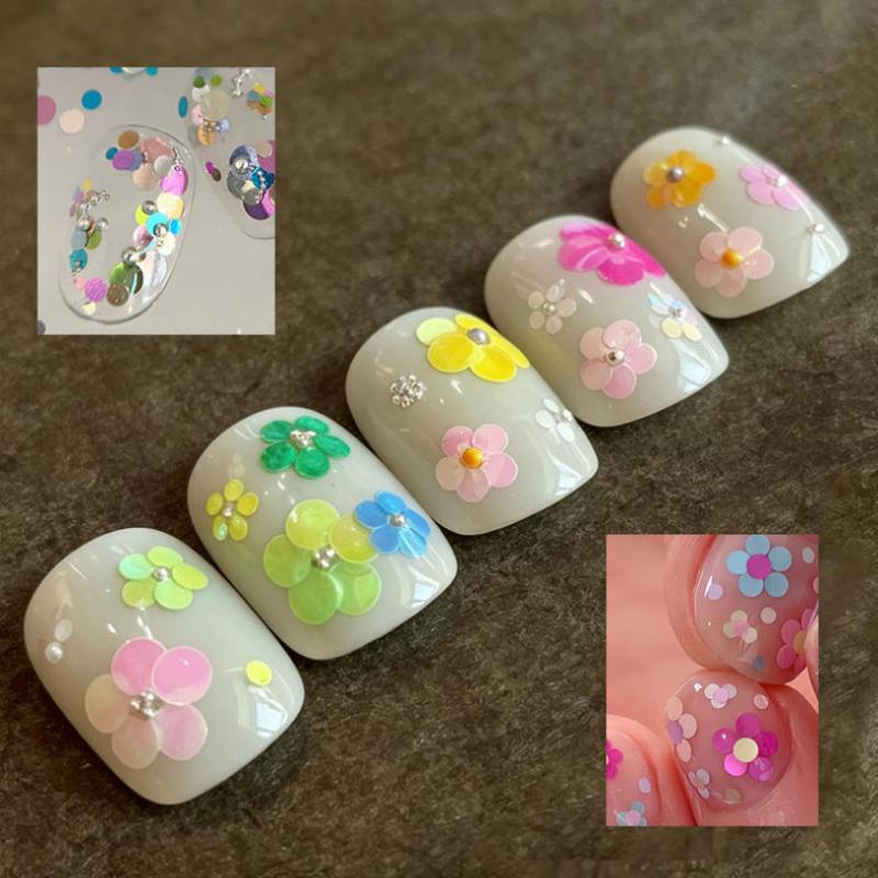 1 Box Round Dot Nail Sequins 1-3Mm Round Nail Glitter Flakes Shiny Nail Art Decoration Supplies For Diy Manicure Salon
