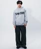 SOMEPLACE MAN Point Check Pocket Color Block Rolled-Up Oversized Wide Cotton Pants [Charcoal]