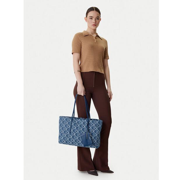 Сумка Calvin Klein Emblem Aop Denim Tote Pouch One Size