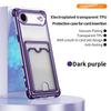 Plating Clear Shockproof Case for iPhone 17 Air 17 Pro Max 16 Plus 15 14 13 12 Mini 11Pro Wallet Card Slot Holder Soft Silicone Cover