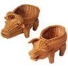Imitation Rattan Fruit Basket Plastic Woven Storage Tray Kitchen Counter Basket for Party Buffet Table