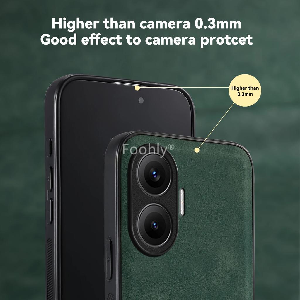 Funda Magnética a Prueba de Golpes de Cuero Nobuk para Xiaomi Poco F7 5G Cubierta Protectora Coque Funda Capa a Prueba de Golpes
