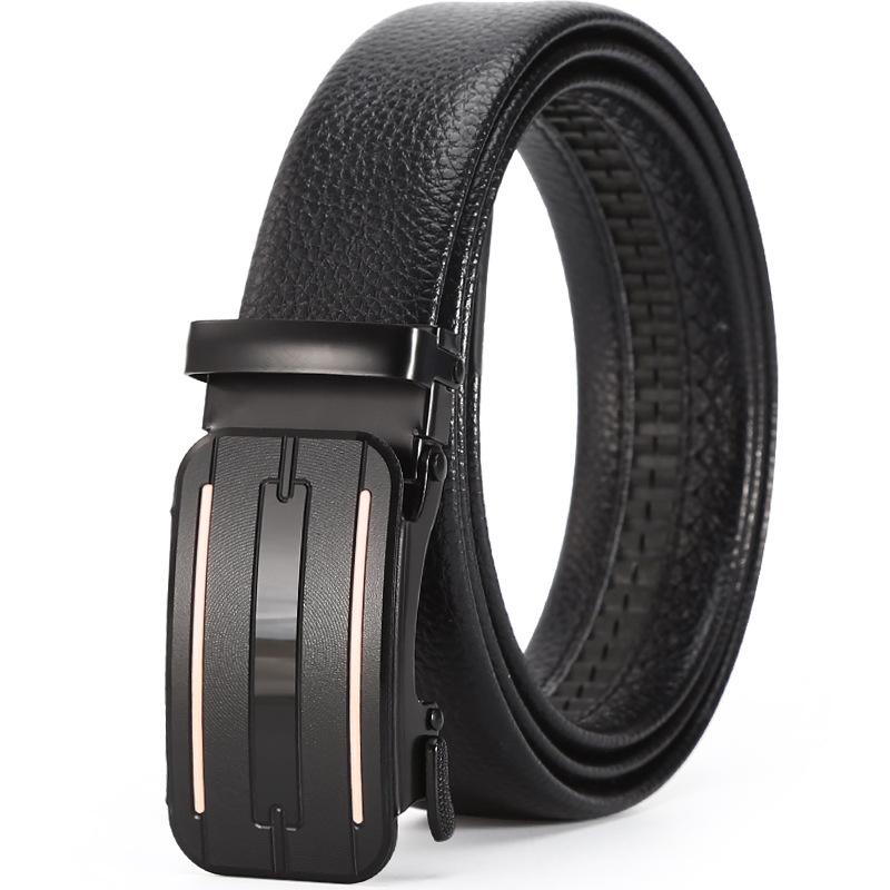 Belt Men'S Business Automatic Buckle Belt Chaozhongqing Pants Belt Stall