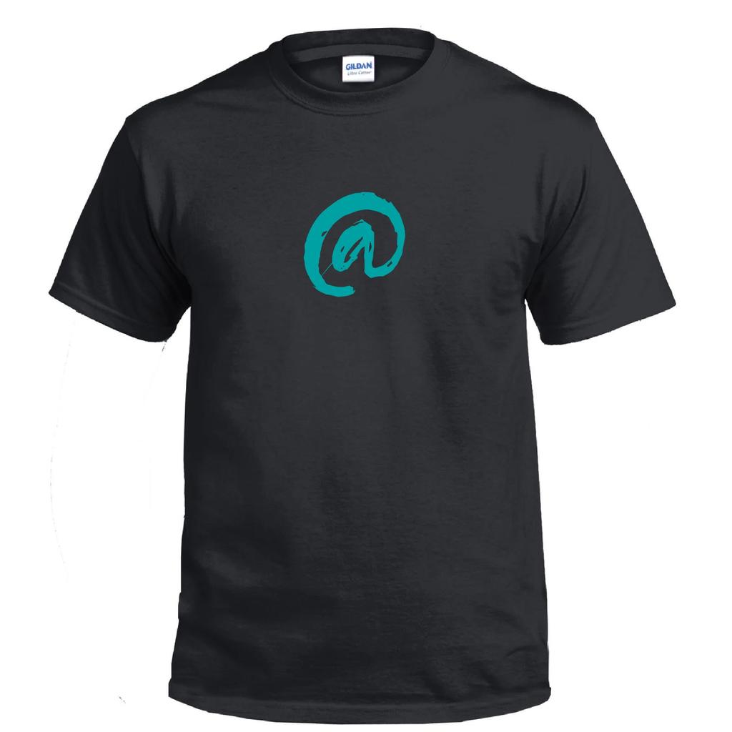 At Symbol @ Email Tech Funny Business Casual Work Shirt Gift Cotton T-Shirt