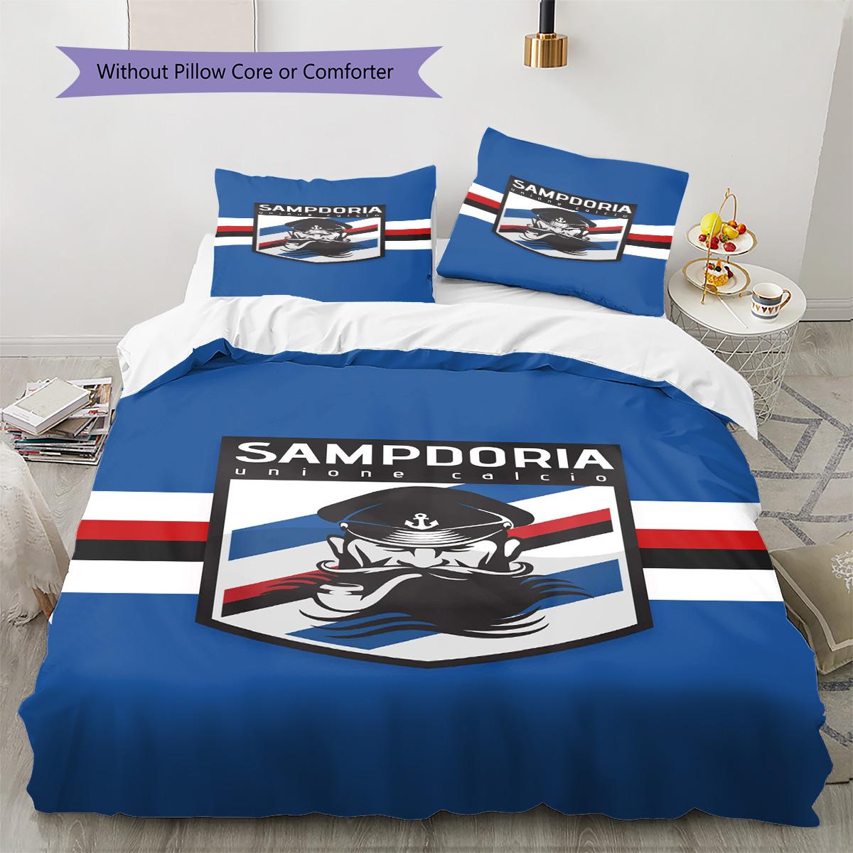 UC Sampdoria raksta gultasveļas komplekts: segas